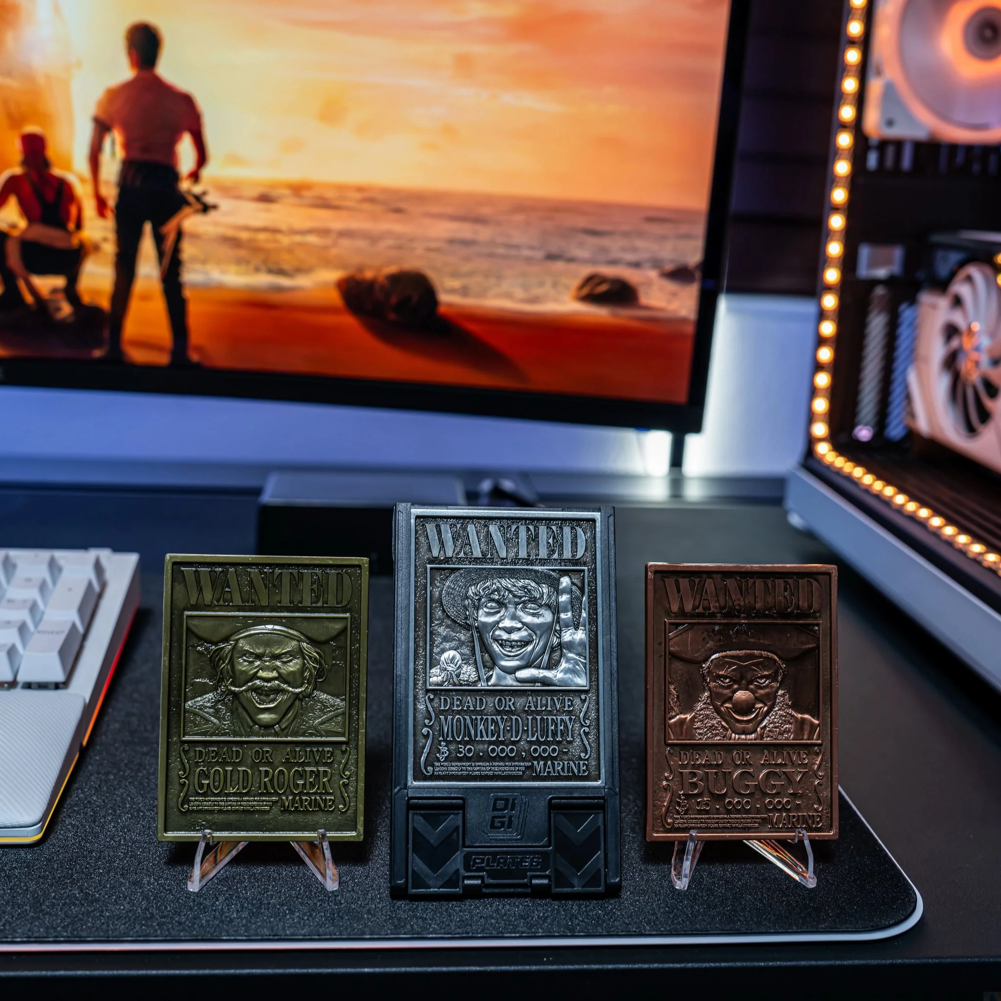 One piece zestaw: stojak na telefon plus 3 x metalowe płytki - Image 11