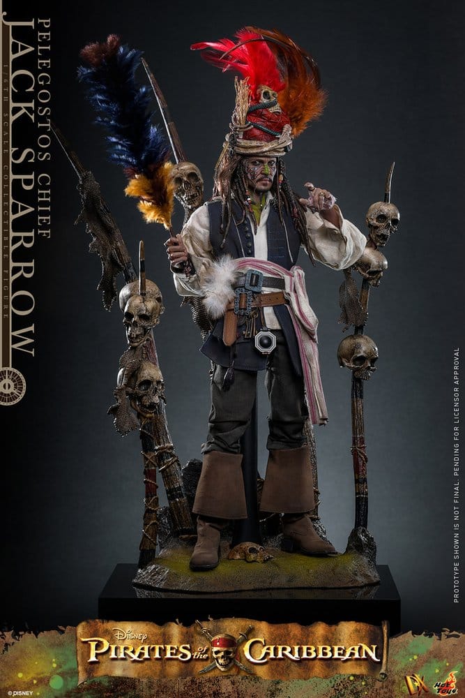 Pelegostos Chief Jack Sparrow Pirates of the Caribbean: Dead Man's Chest DX 1/6 Figurka 30 cm - Image 3