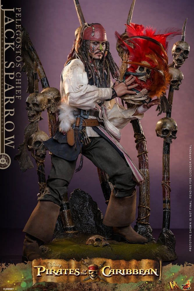 Pelegostos Chief Jack Sparrow Pirates of the Caribbean: Dead Man's Chest DX 1/6 Figurka 30 cm - Image 4