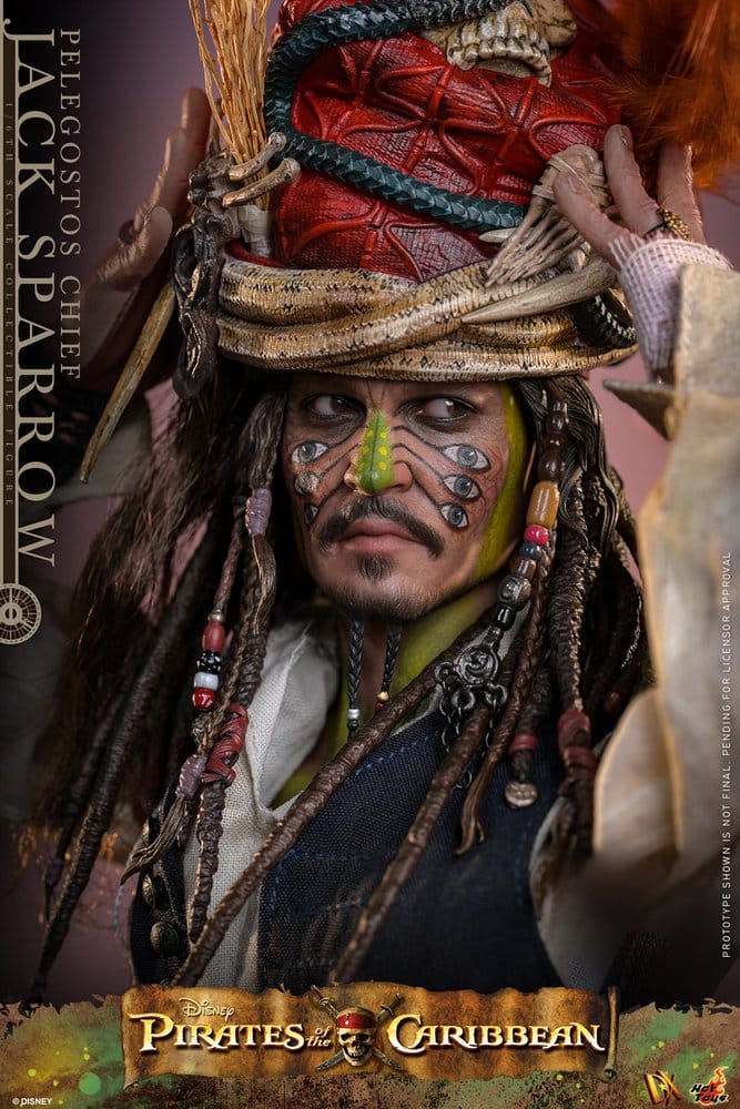 Pelegostos Chief Jack Sparrow Pirates of the Caribbean: Dead Man's Chest DX 1/6 Figurka 30 cm - Image 5