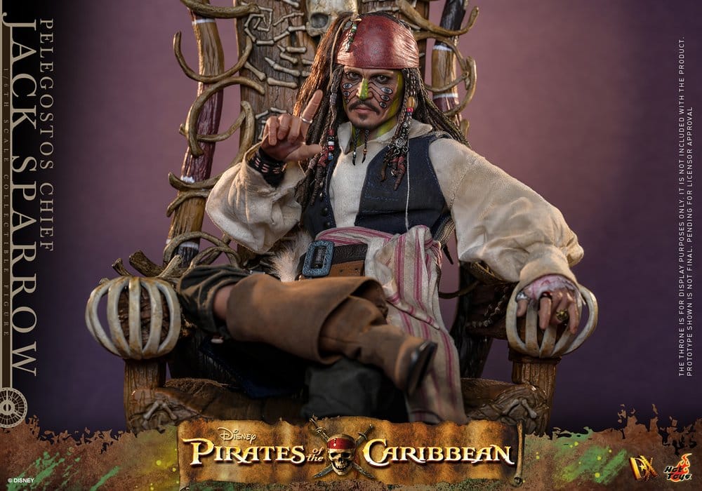 Pelegostos Chief Jack Sparrow Pirates of the Caribbean: Dead Man's Chest DX 1/6 Figurka 30 cm - Image 6