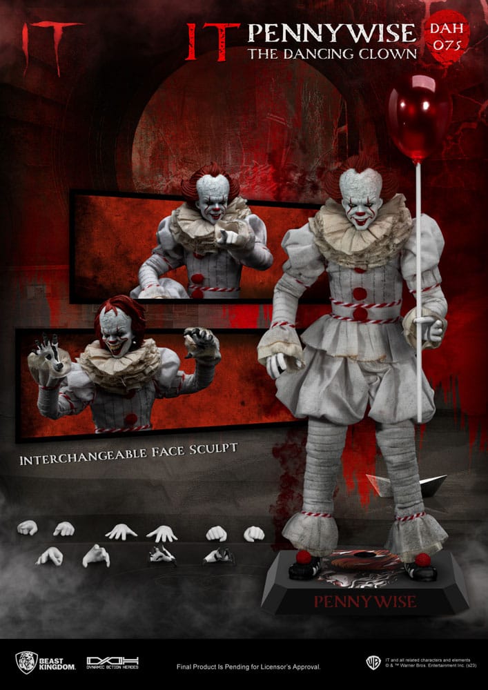 Pennywise Stephen Kings It Dynamic 8ction Heroes 1/9 Figurka 21 cm - Image 10