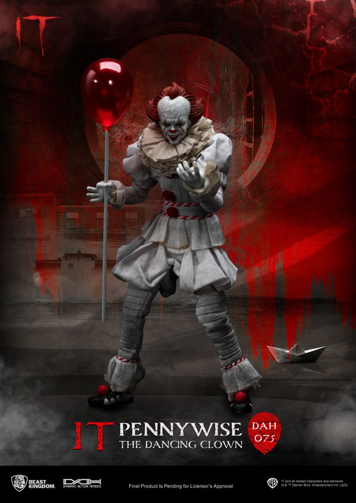 Pennywise Stephen Kings It Dynamic 8ction Heroes 1/9 Figurka 21 cm - Image 3