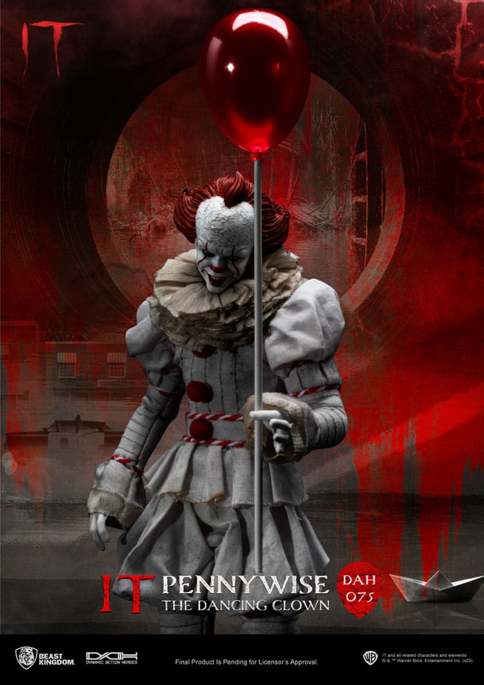 Pennywise Stephen Kings It Dynamic 8ction Heroes 1/9 Figurka 21 cm - Image 4