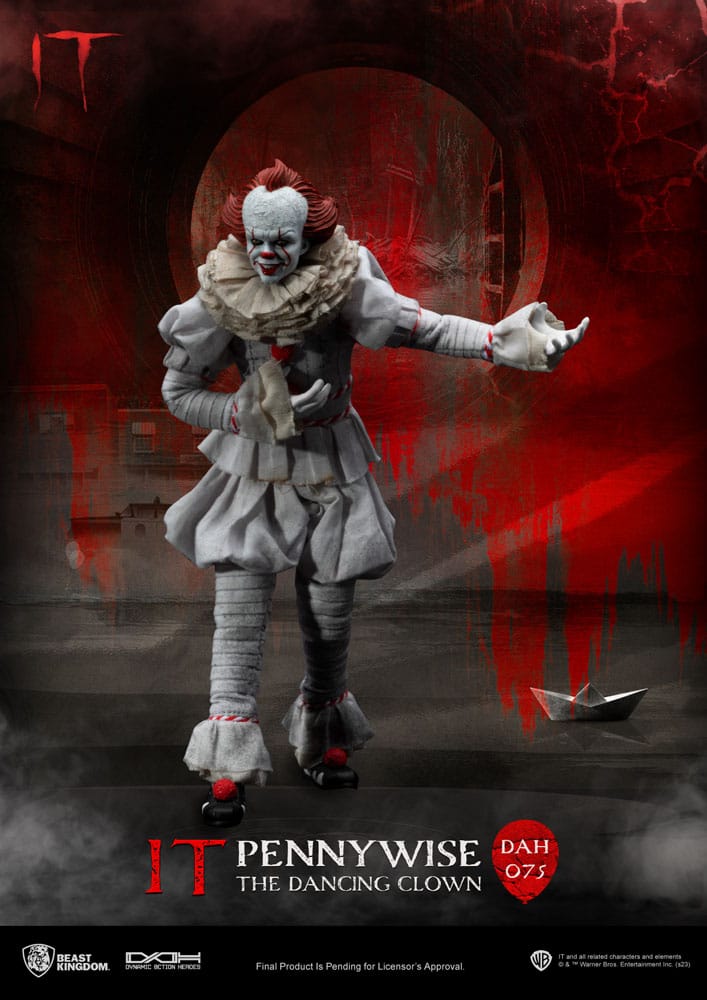 Pennywise Stephen Kings It Dynamic 8ction Heroes 1/9 Figurka 21 cm - Image 5