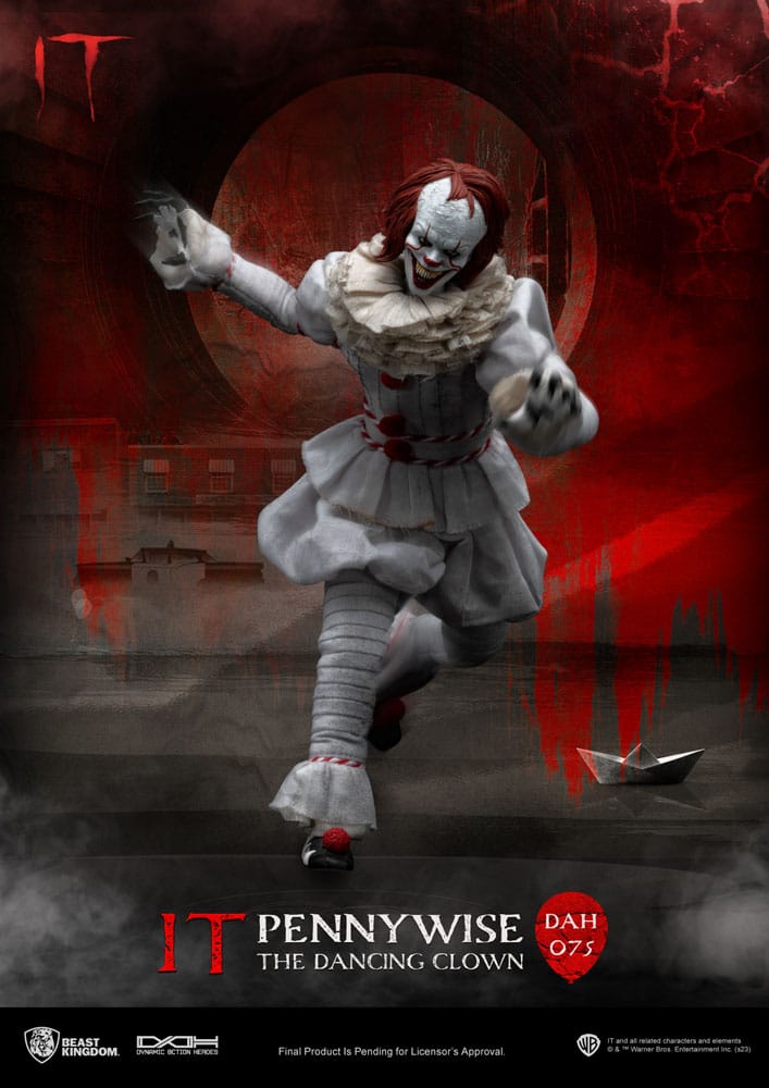 Pennywise Stephen Kings It Dynamic 8ction Heroes 1/9 Figurka 21 cm - Image 8