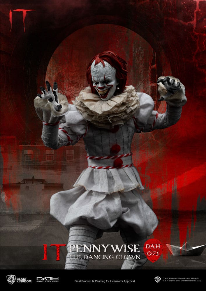 Pennywise Stephen Kings It Dynamic 8ction Heroes 1/9 Figurka 21 cm - Image 9