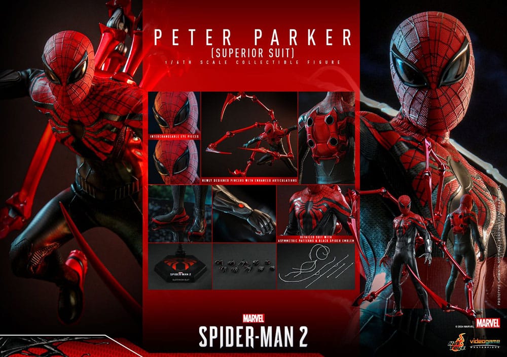 Peter Parker Superior Suit Spider-Man 2 Video Game Masterpiece 1/6 Figurka 30 cm - Image 17