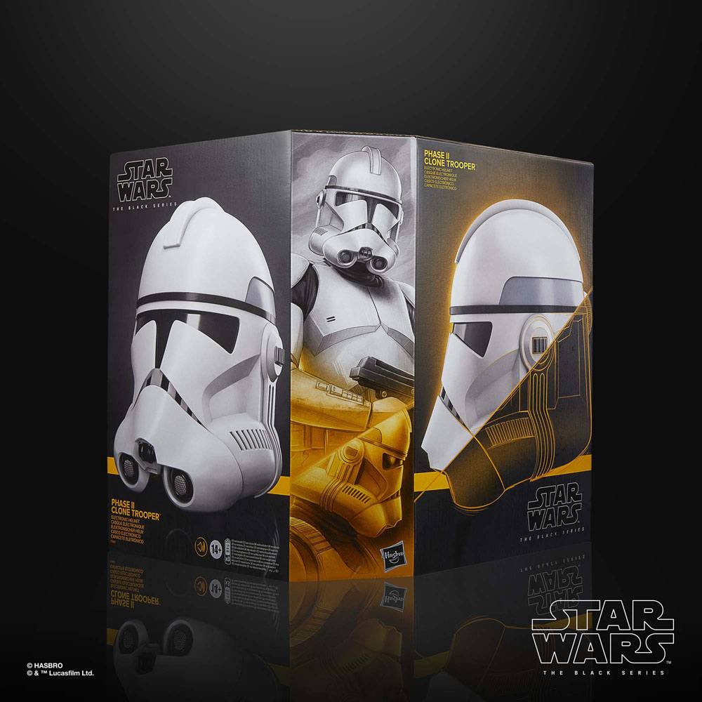 Phase II Clone Trooper Star Wars: The Clone Wars Black Series Electronic Helmet Replika - Image 3