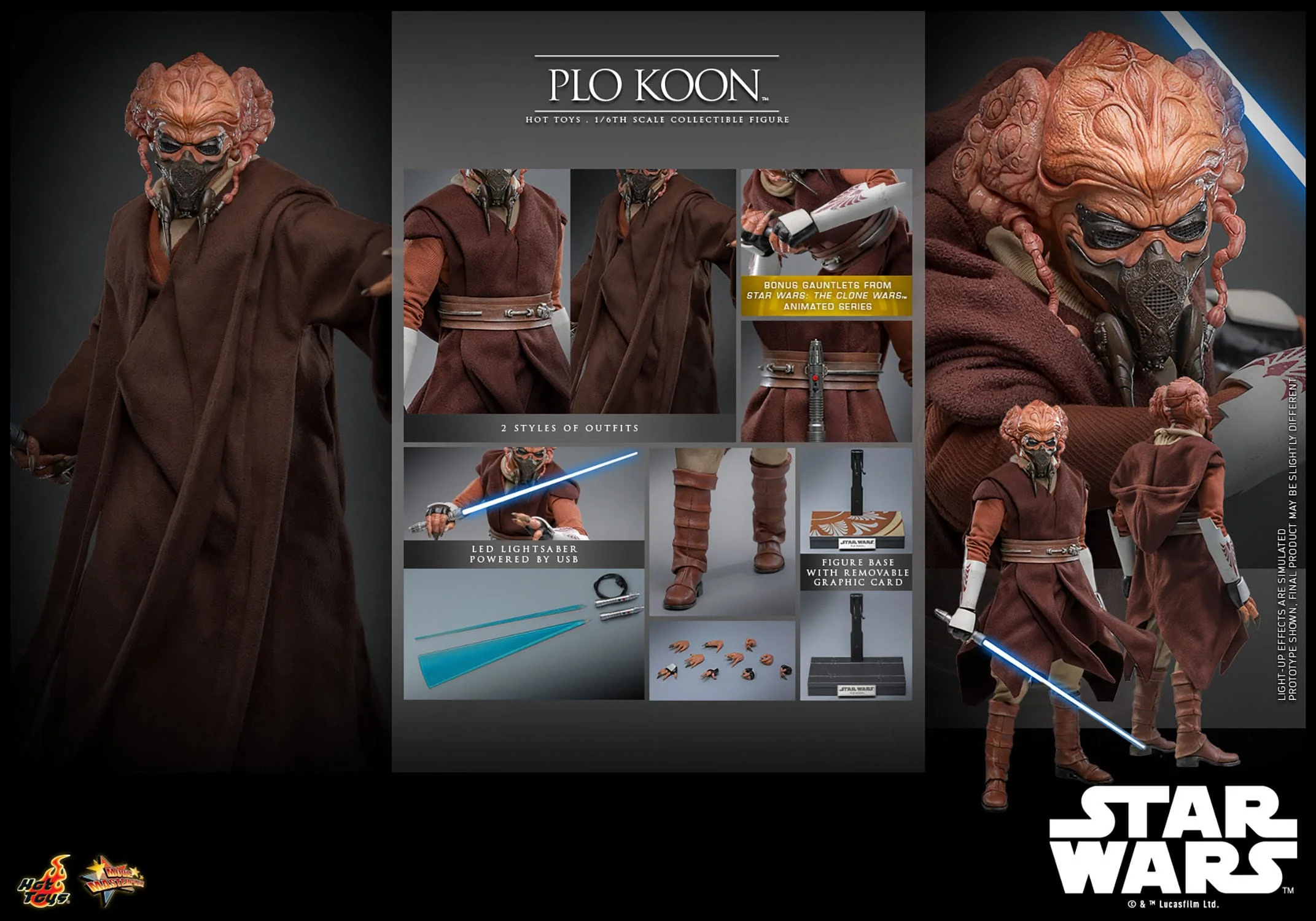 Plo Koon Star Wars Movie Masterpiece 1/6 Figurka 31 cm - Image 18