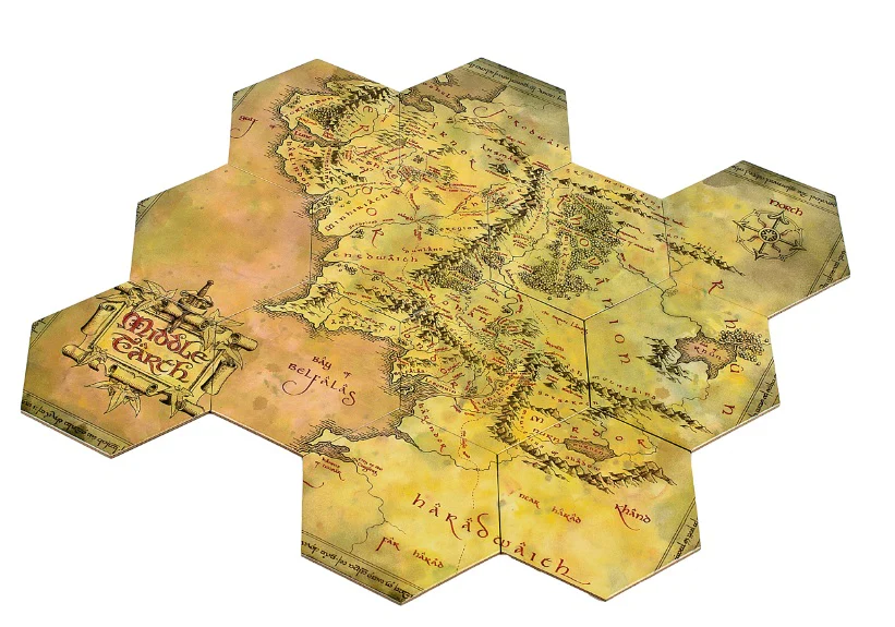 podkładki Mapa Śródziemia (12 szt) Władca Pierścieni - Image 2