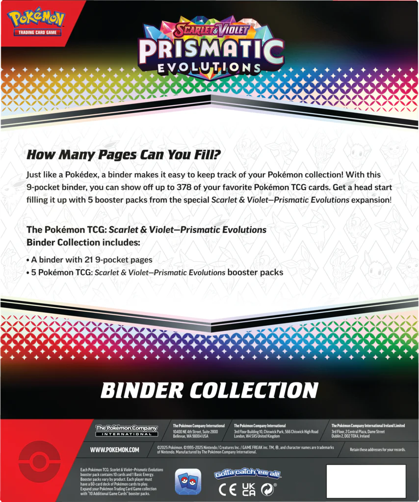 Pokémon TCG: Scarlet & Violet - Prismatic Evolutions - Binder Collection - Image 7