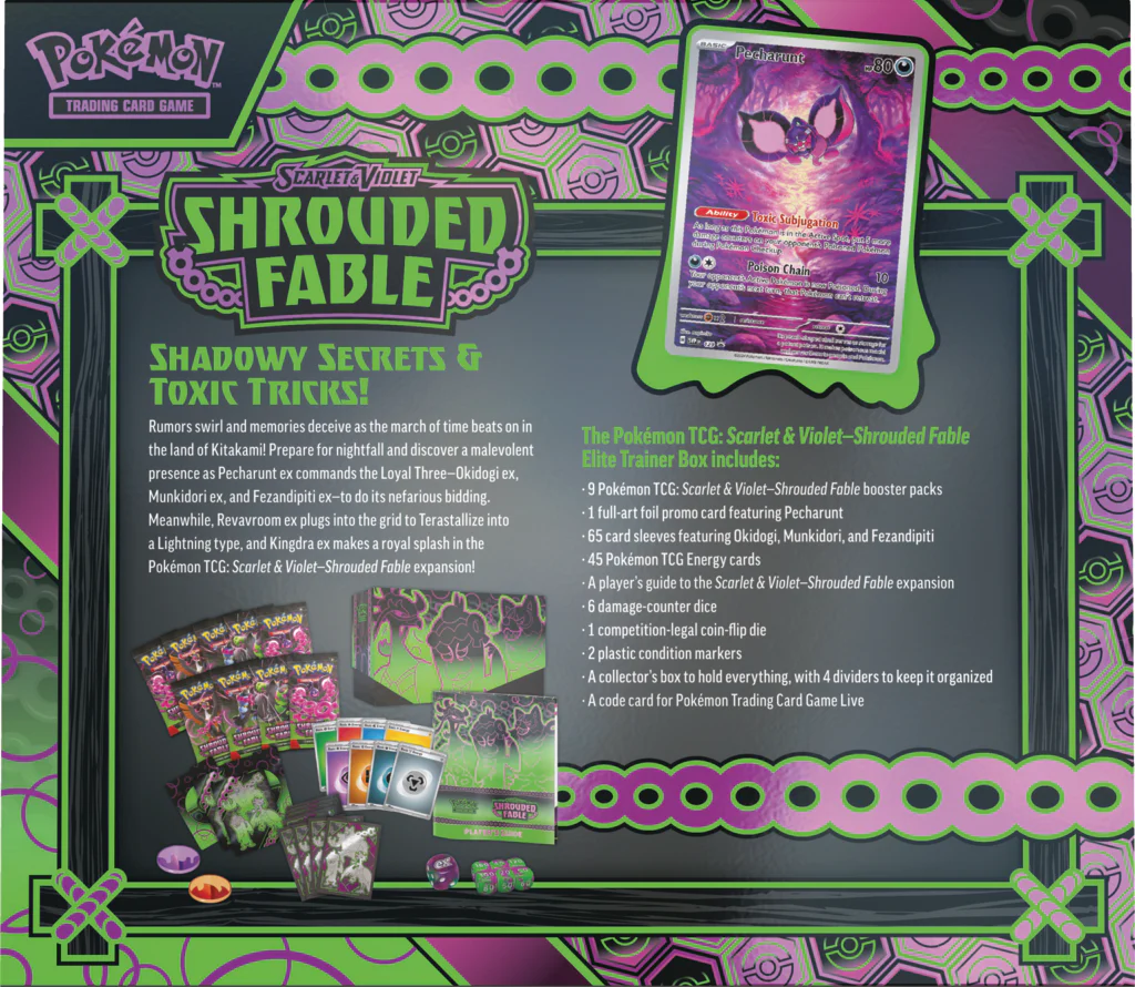 Pokemon TCG: Scarlet & Violet - Shrouded Fable - Elite Trainer Box - Image 2