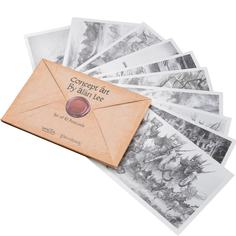 Postcard Set Concept Art By Alan Lee: The Lord Of The Rings Zestaw Pocztówek