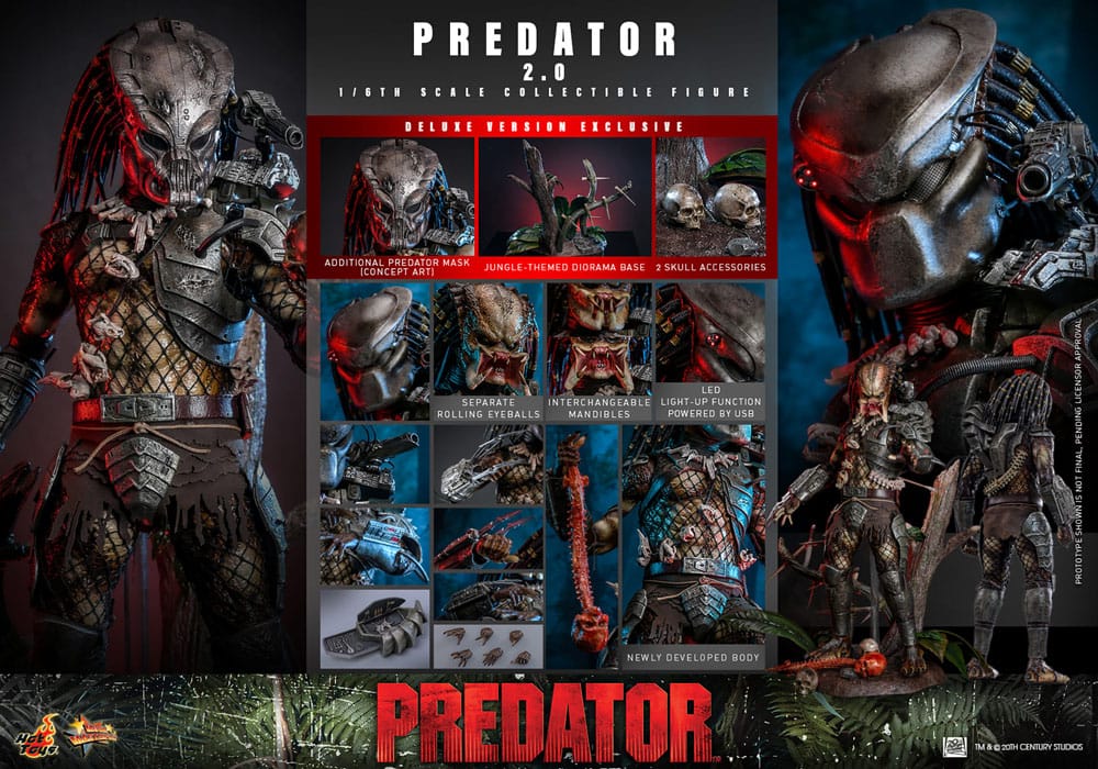 Predator (2.0) Predator Movie Masterpiece Deluxe Version 1/6 Figurka 34 cm - Image 24