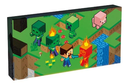 Przygoda Materiałowa Lampka Ścienna Minecraft
