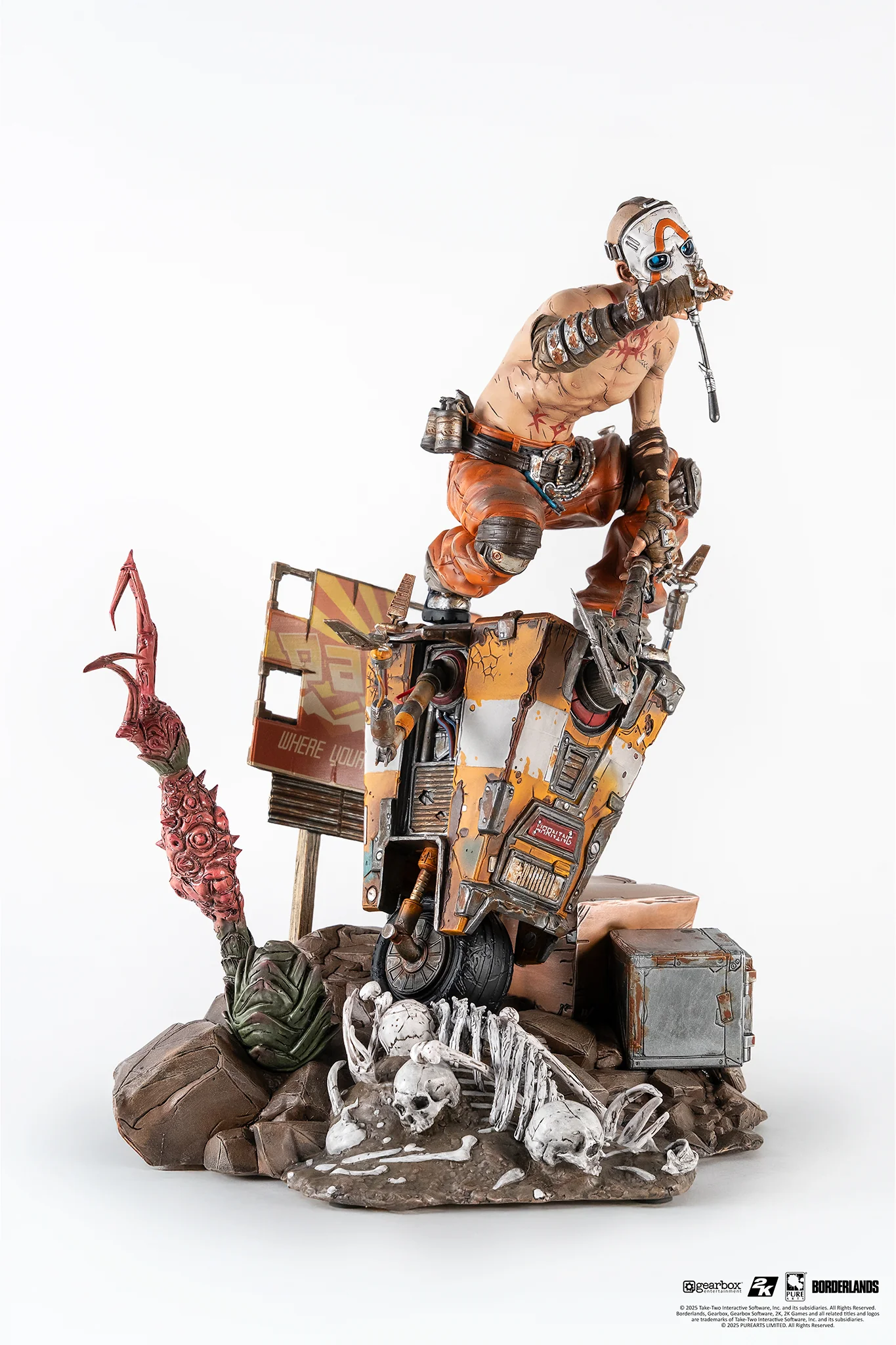 Psycho & Claptrap Borderlands Scale Diorama 1/6 Figurka 28 cm - Image 2
