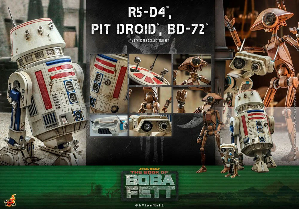 R5-D4, Pit Droid, & BD-72 Star Wars The Mandalorian 1/6 Figurki - Image 18