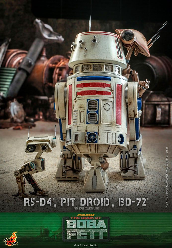 R5-D4, Pit Droid, & BD-72 Star Wars The Mandalorian 1/6 Figurki - Image 4
