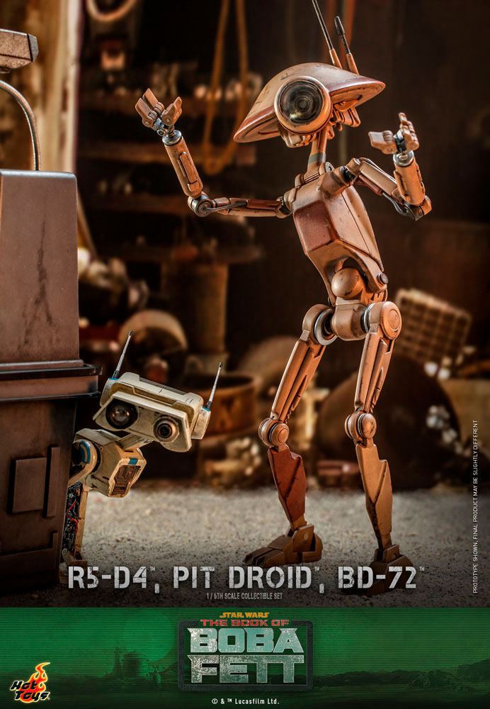 R5-D4, Pit Droid, & BD-72 Star Wars The Mandalorian 1/6 Figurki - Image 9
