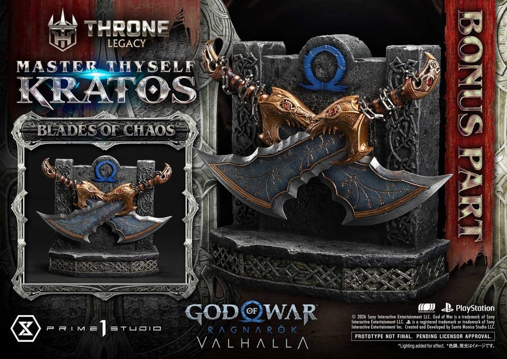 Ragnarok Master Thyself Kratos Throne Legacy God of War Series Bonus Version 1/3 Figurka 67 cm - Image 3