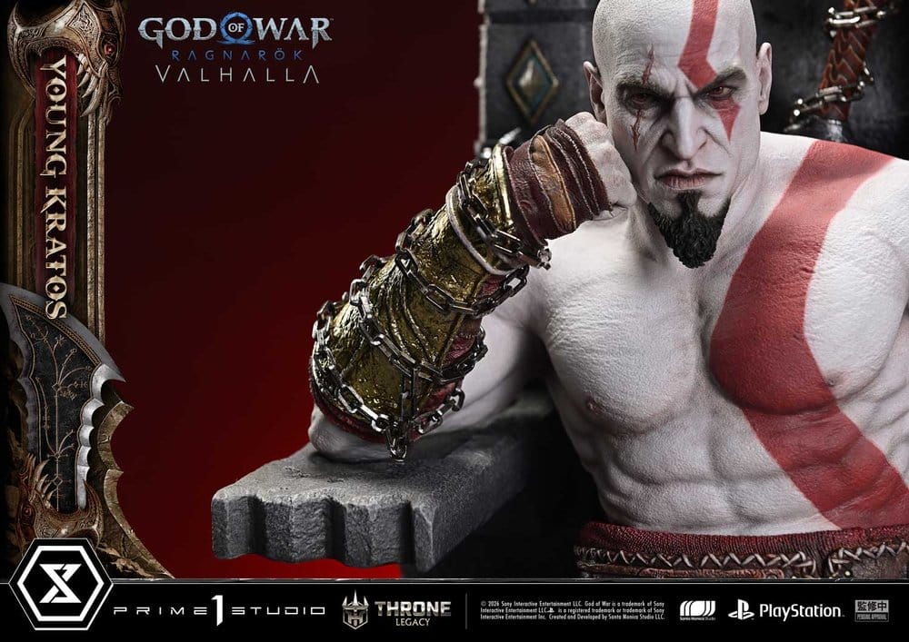 Ragnarok Young Thyself Kratos Throne Legacy God of War Series 1/3 Figurka 91 cm - Image 16