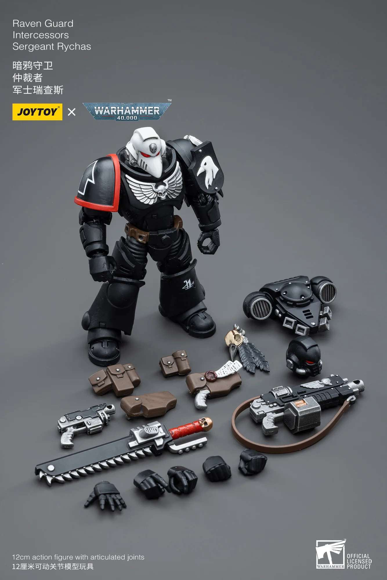 Raven Guard Intercessors Sergeant Rychas Warhammer 40k 1/18 Figurka 12 cm - Image 17