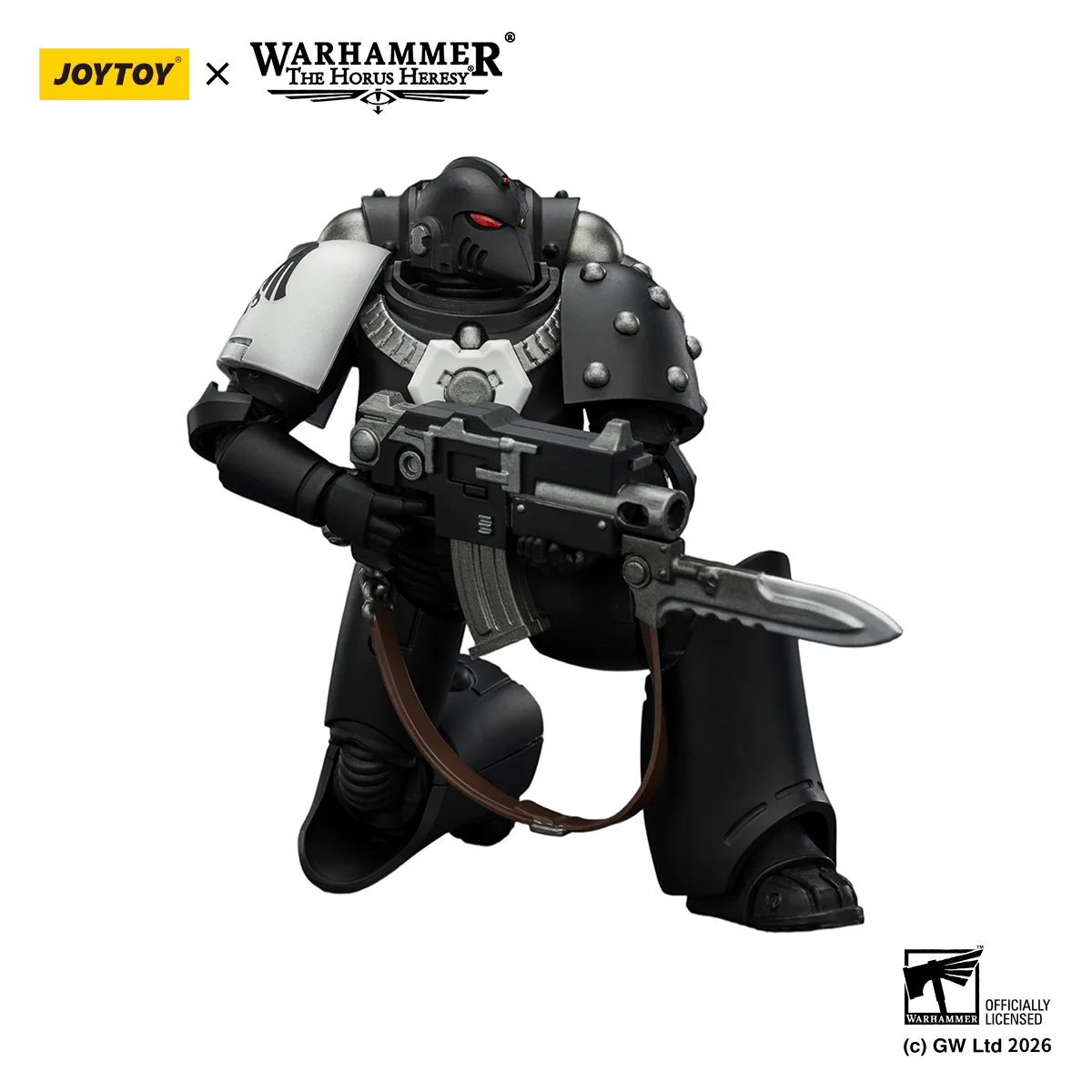 Raven Guard MkVI Tactical Sergeant with Power Sword, Bolter and Plasma Pistol Warhammer 40k 1/18 Figurka 12 cm - Image 5
