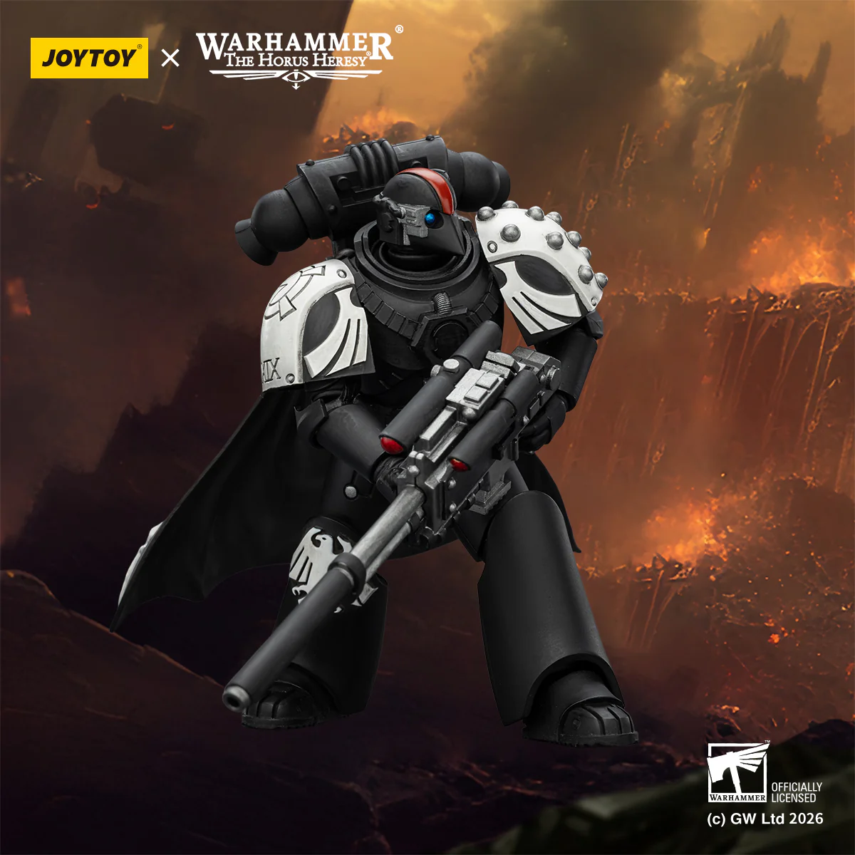Raven Guard Mor Deythan Shade with Nemesis bolt rifles Warhammer 40k 1/18 Figurka 12 cm - Image 7