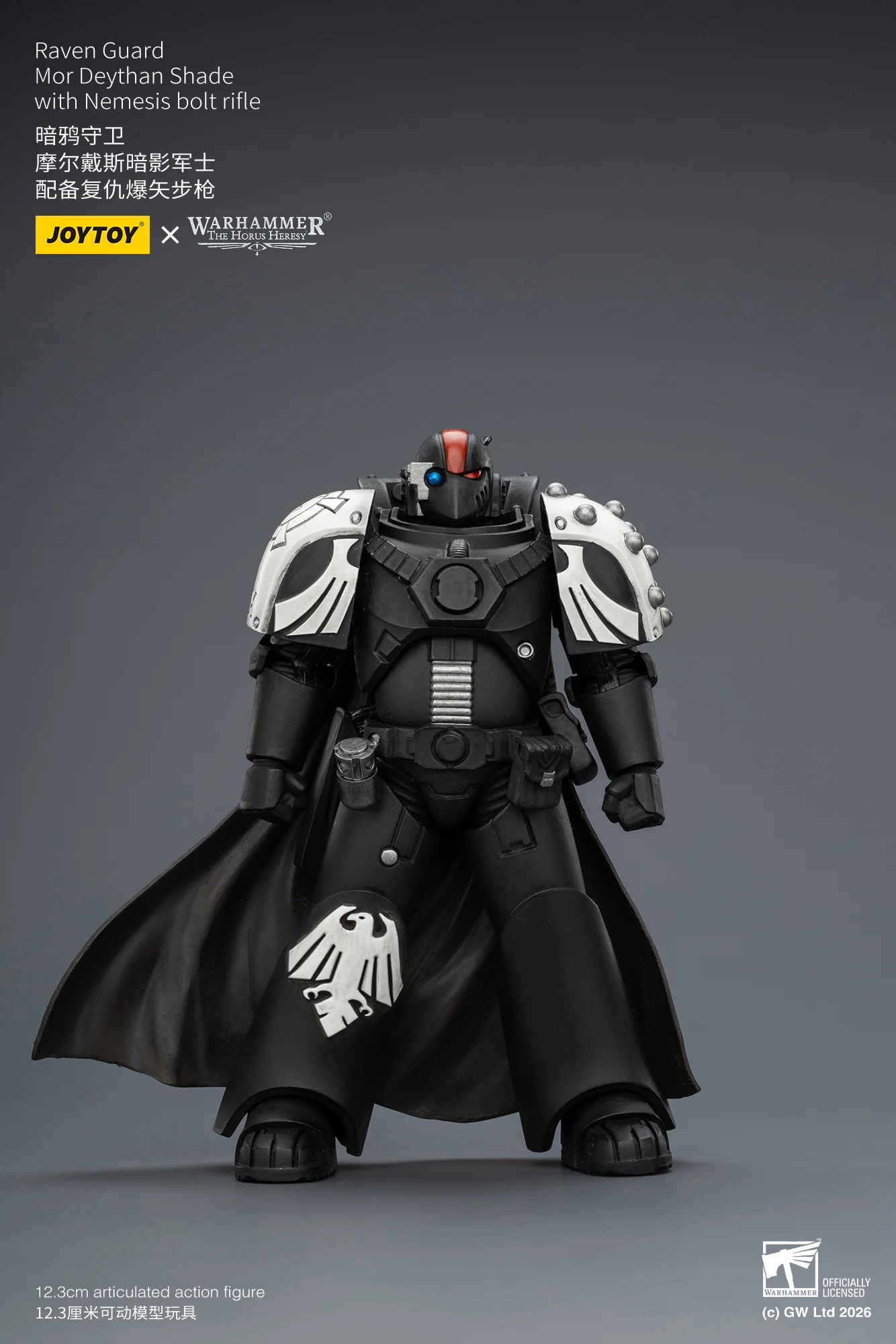 Raven Guard Mor Deythan Shade with Nemesis bolt rifles Warhammer 40k 1/18 Figurka 12 cm - Image 8