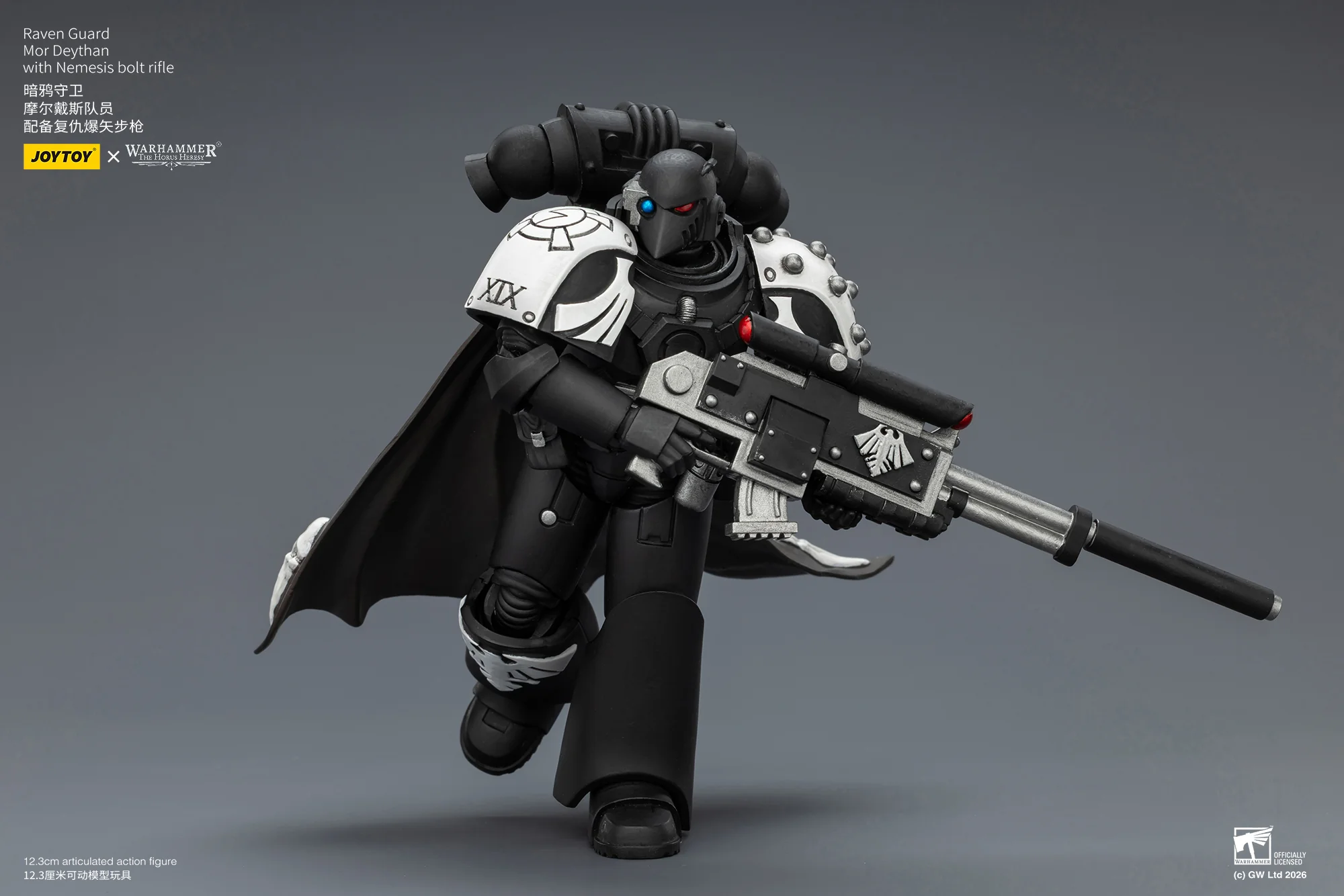 Raven Guard Mor Deythan with Nemesis bolt rifle Warhammer 40k 1/18 Figurka 12 cm - Image 14