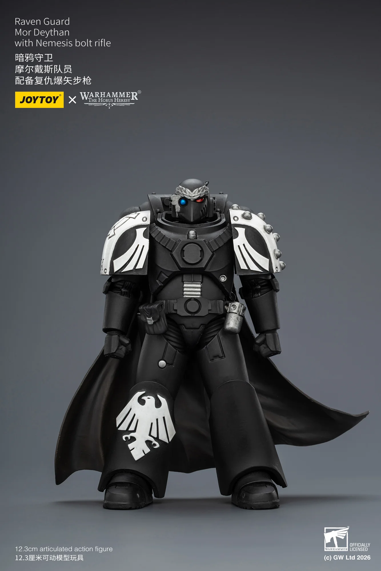 Raven Guard Mor Deythan with Nemesis bolt rifle Warhammer 40k 1/18 Figurka 12 cm - Image 8