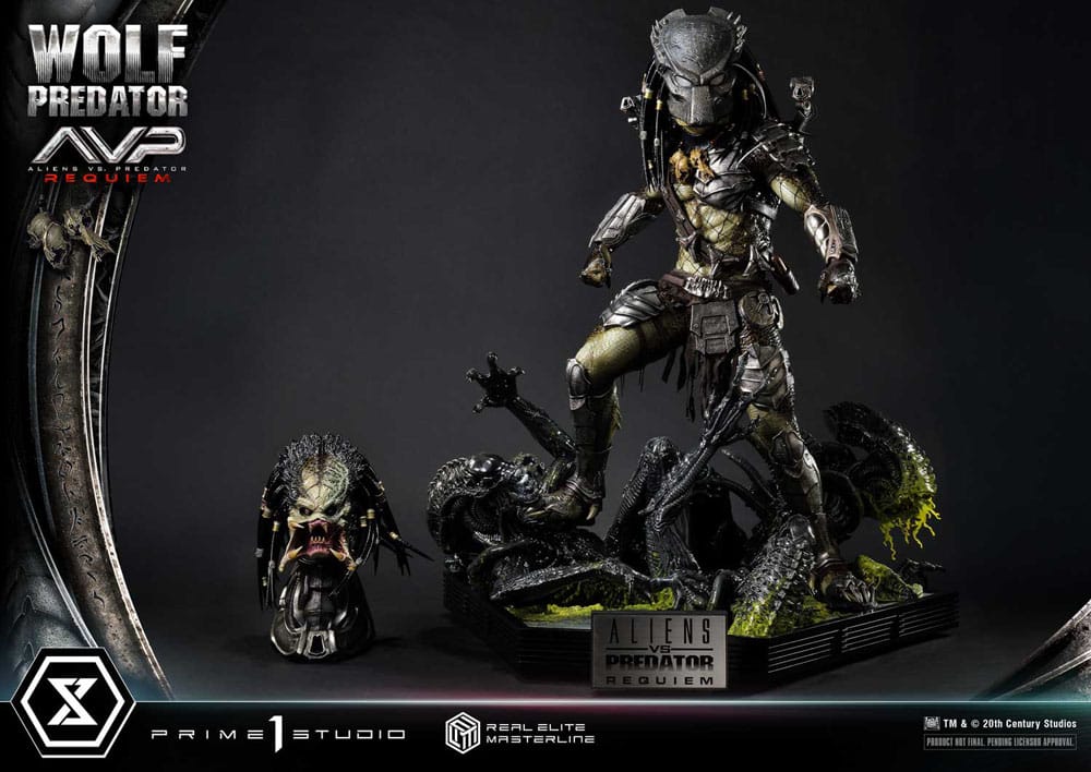 Requiem Wolf Predator Alien vs. Predator Real Elite Masterline Series 1/3 Figurka 95 cm - Image 10
