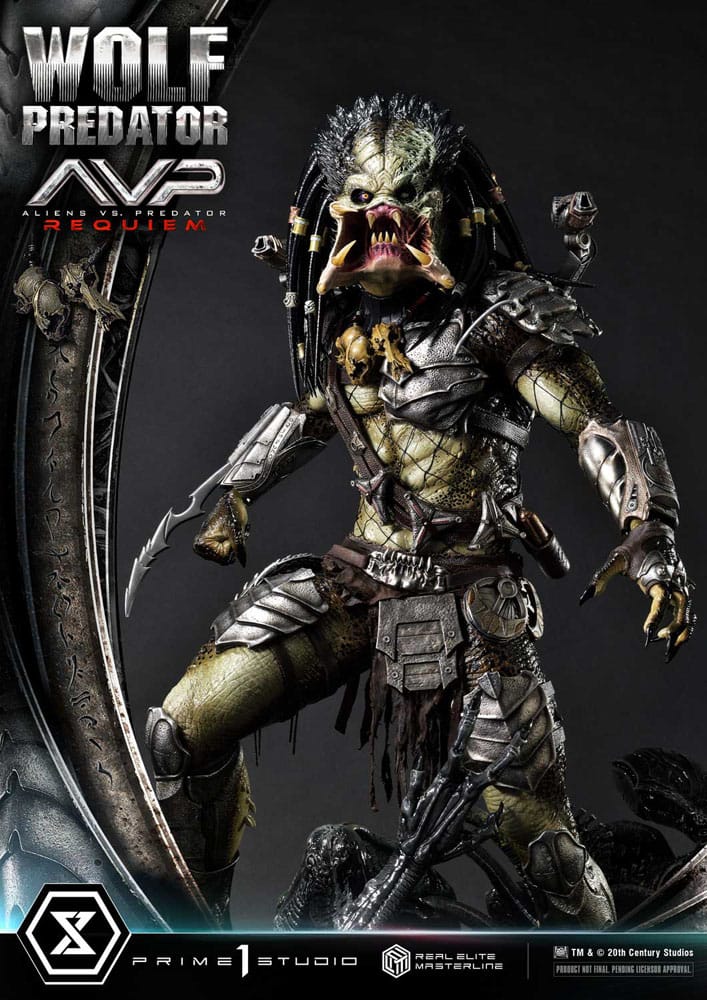 Requiem Wolf Predator Alien vs. Predator Real Elite Masterline Series 1/3 Figurka 95 cm - Image 26