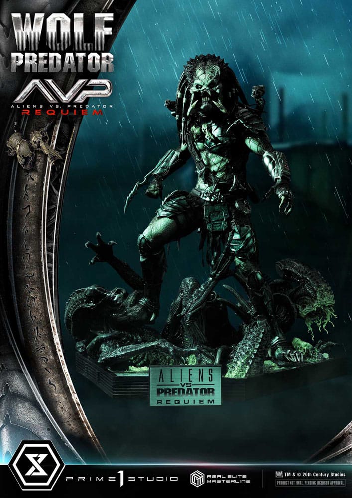 Requiem Wolf Predator Alien vs. Predator Real Elite Masterline Series 1/3 Figurka 95 cm - Image 6
