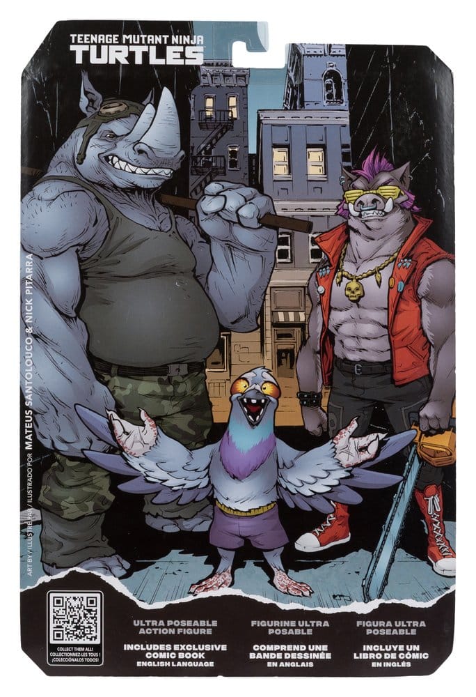 Rocksteady Teenage Mutant Ninja Turtles Page Punchers Figurka 17 cm - Image 9