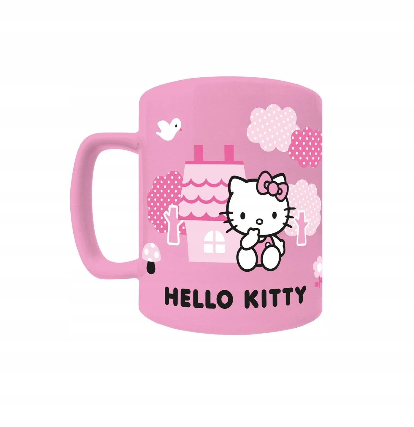 Różowa Kokardka kubek z futerkiem Hello Kitty - Image 2
