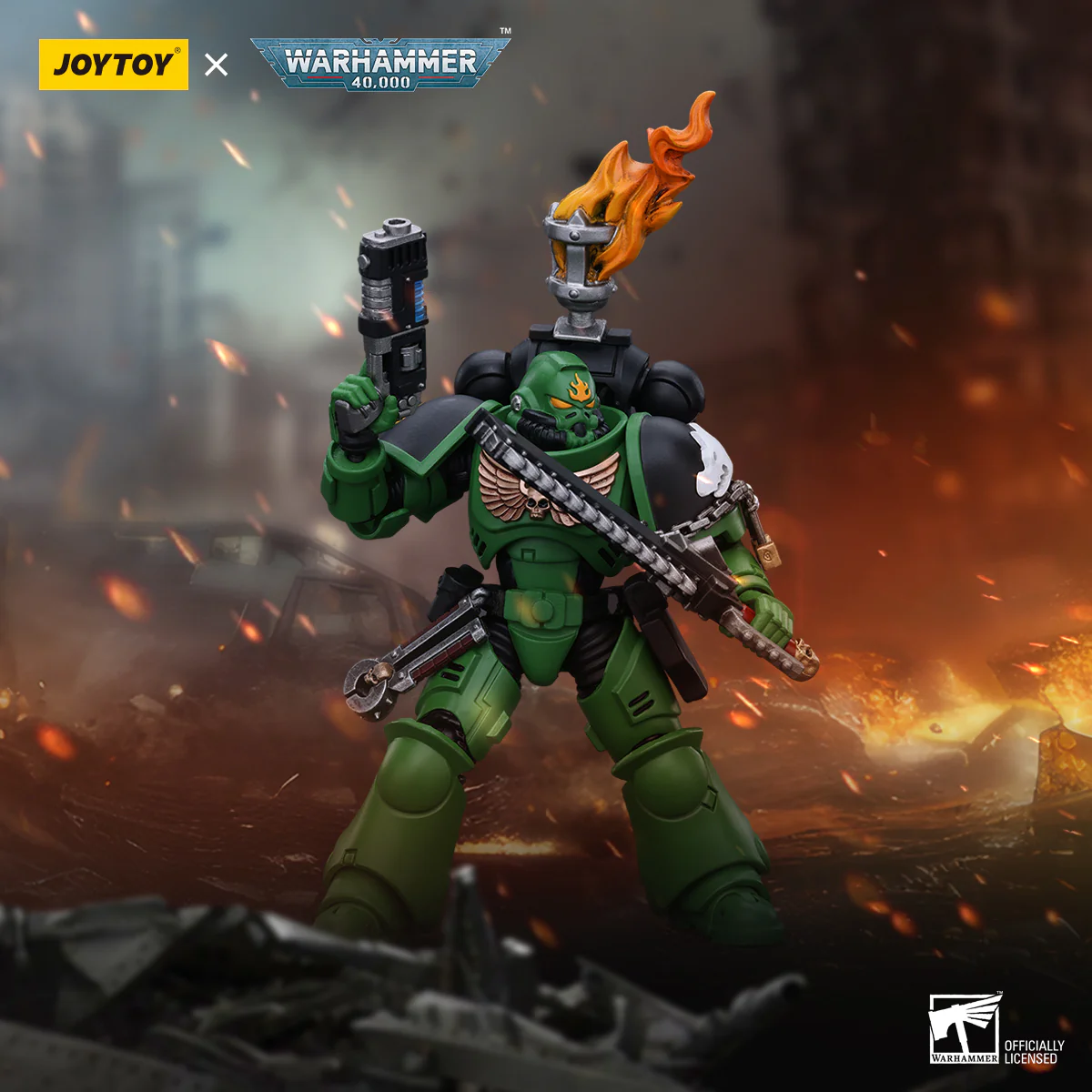 Salamanders Intercessors Sergeant Tsek'gan Warhammer 40k 1/18 Figurka 12 cm - Image 11