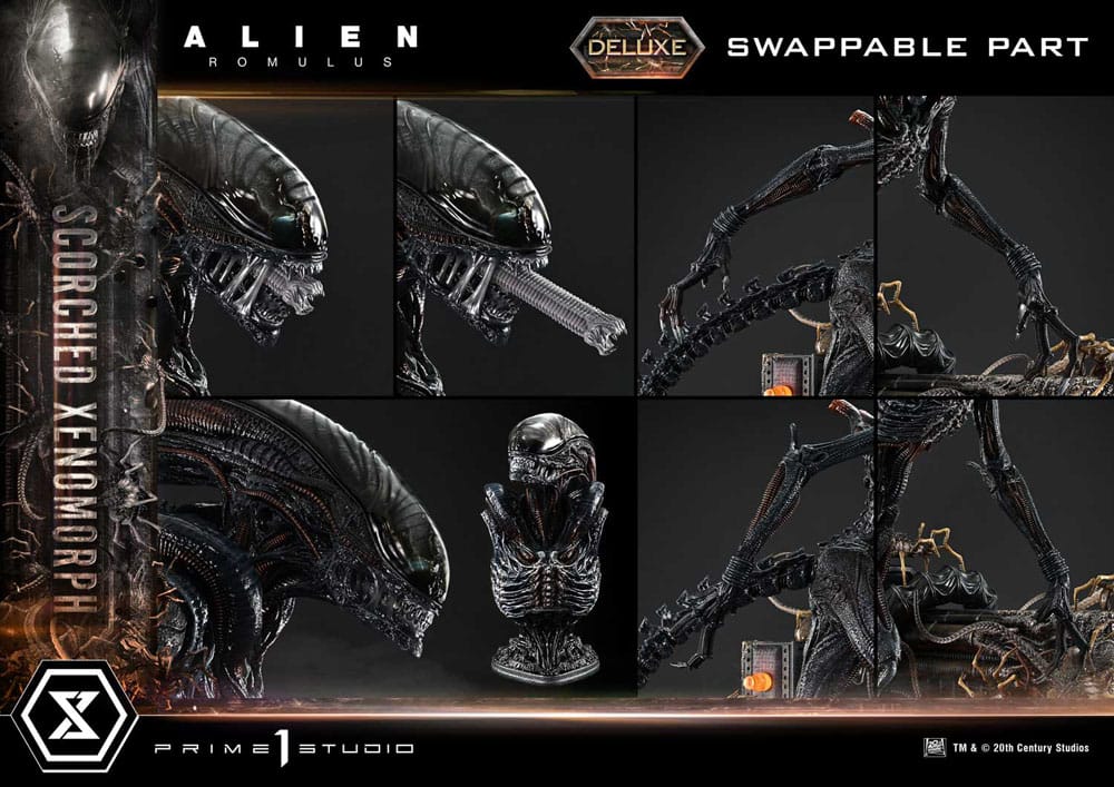 Scorched Xenomorph Alien: Romulus Museum Masterline XL Deluxe Version 1/3 Figurka 98 cm - Image 3