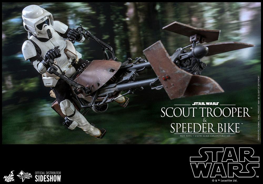 Scout Trooper & Speeder Bike Star Wars: Return of the Jedi 1/6 Figurka 30 cm - Image 6