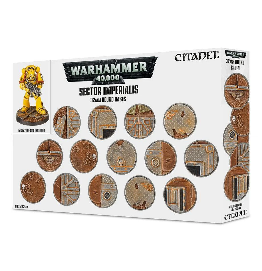 Sector Imperialis 32mm Round Bases Warhammer 40K