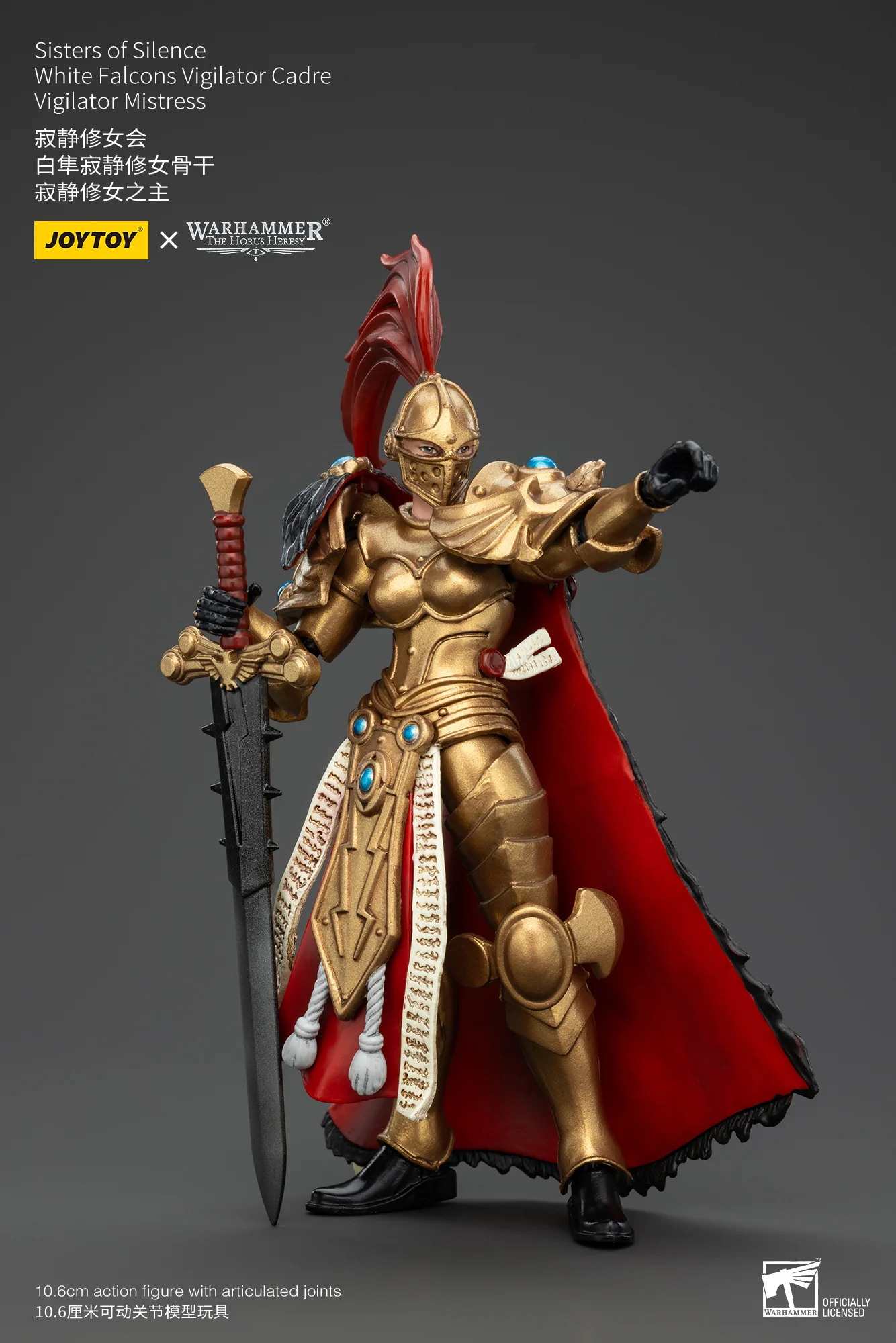 Sisters of Silence White Falcons Vigilator Cadre Vigilator Mistress Warhammer The Horus Heresy Figurka 19 cm - Image 11