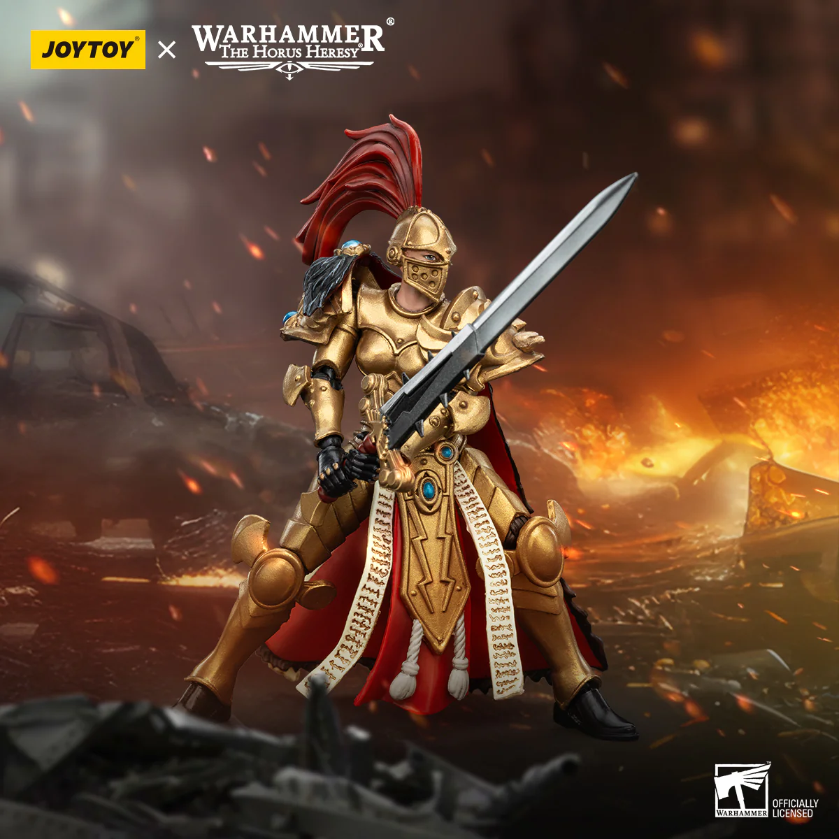 Sisters of Silence White Falcons Vigilator Cadre Vigilator Mistress Warhammer The Horus Heresy Figurka 19 cm - Image 6