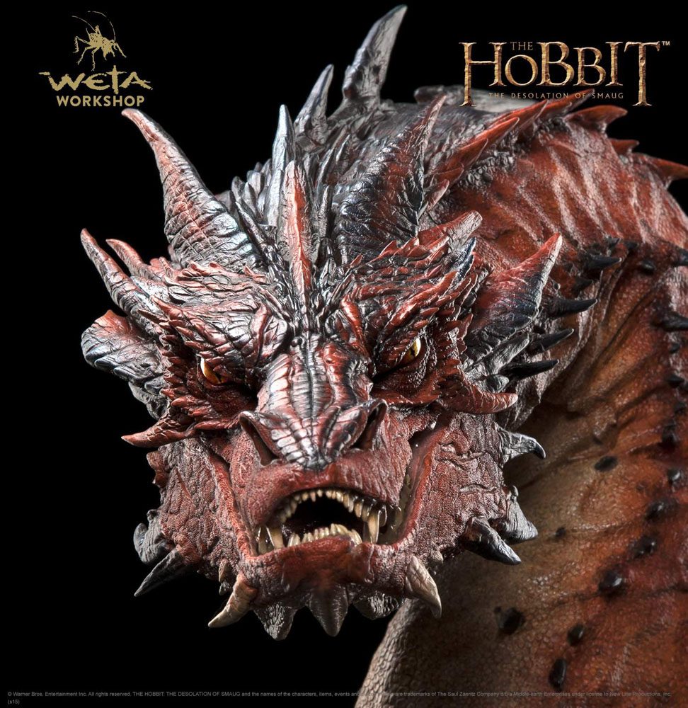 Smaug The Terrible The Hobbit Bust Figurka 36 cm - Image 14