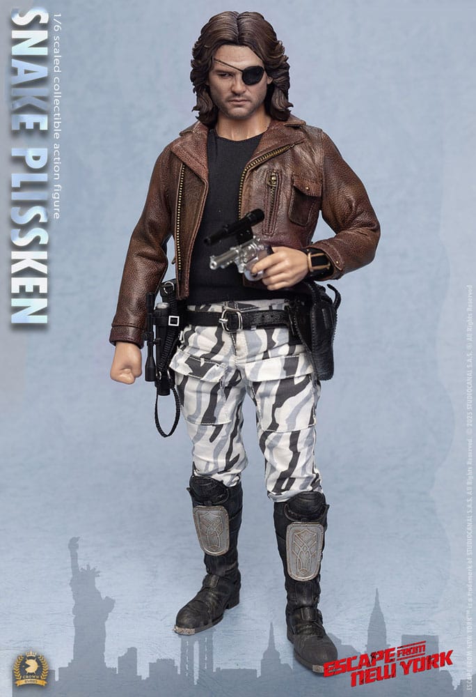 Snake Plissken Sculpted Hair Version Escape from New York Crown Series Action Figure 1/6 Figurka 30 cm - Image 2