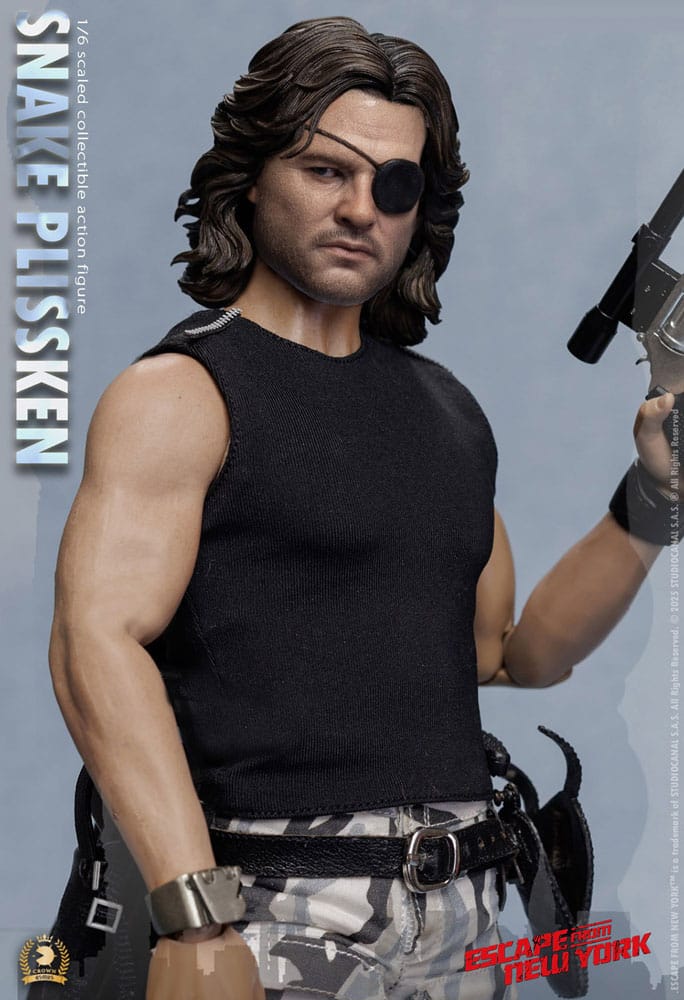 Snake Plissken Sculpted Hair Version Escape from New York Crown Series Action Figure 1/6 Figurka 30 cm - Image 6