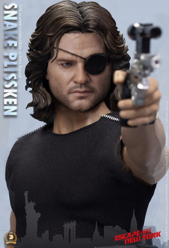 Snake Plissken Sculpted Hair Version Escape from New York Crown Series Action Figure 1/6 Figurka 30 cm - Image 8