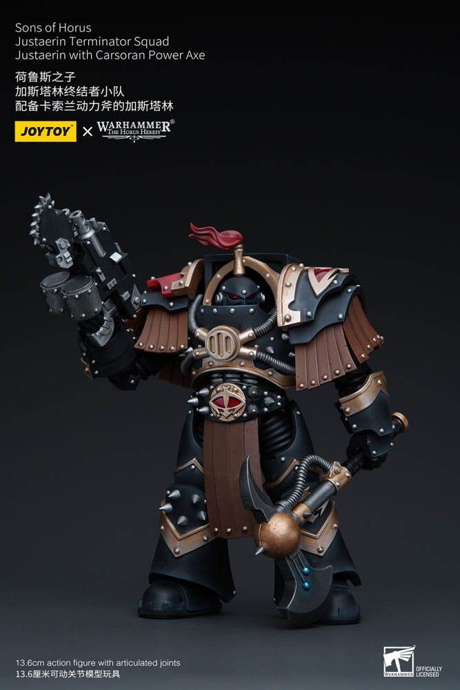 Sons of Horus Justaerin Terminator Squad Justaerin with Carsoran Power Axe Warhammer The Horus Heresy 1/18 Figurka 12 cm - Image 2