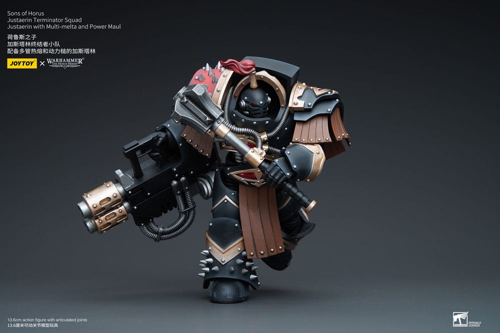 Sons of Horus Justaerin Terminator Squad Justaerin with Multi-melta and Power MauL Warhammer The Horus Heresy 1/18 Figurka 12 cm - Image 6