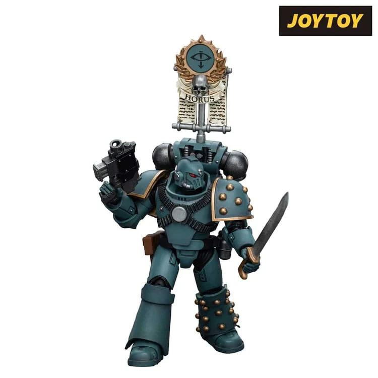 Sons of Horus MKIV Tactical Squad Legionary with Legion Vexilla Warhammer The Horus Heresy 1/18 Figurka 12 cm - Image 3